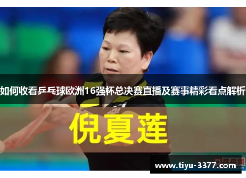 如何收看乒乓球欧洲16强杯总决赛直播及赛事精彩看点解析 如何收看乒乓球欧洲16强杯总决赛直播及赛事精彩看点解析